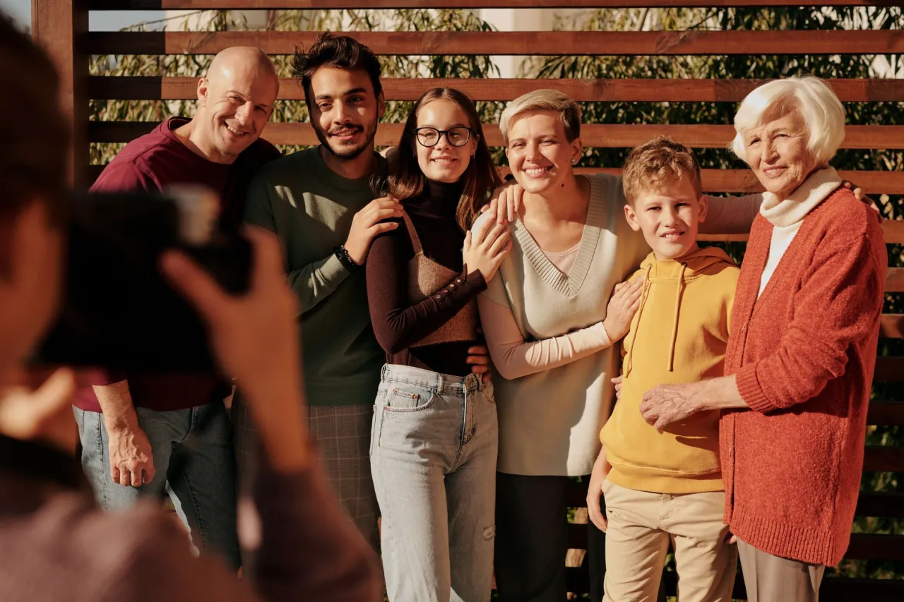 Family generations discussing what happens to debt after death