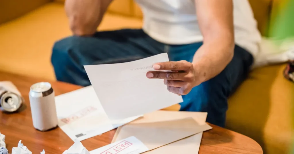 Wage garnishment Ontario: past-due notices piling up at home