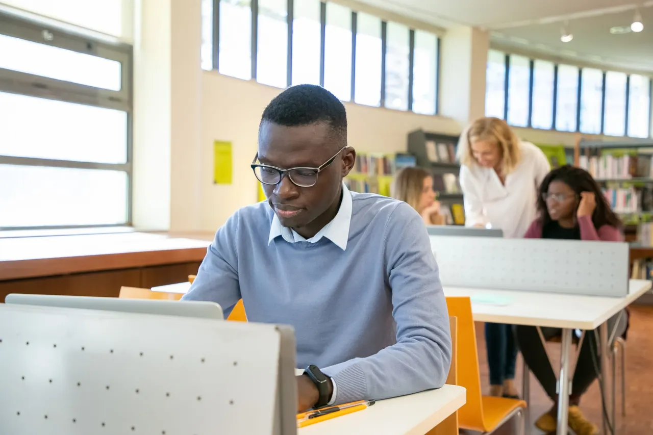 Young adult building a first credit score