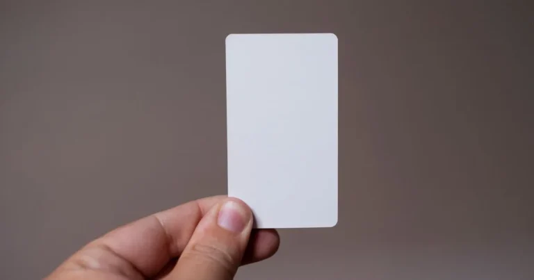 Judging credit cards to rebuild credit in Canada - a hand holding a blank card