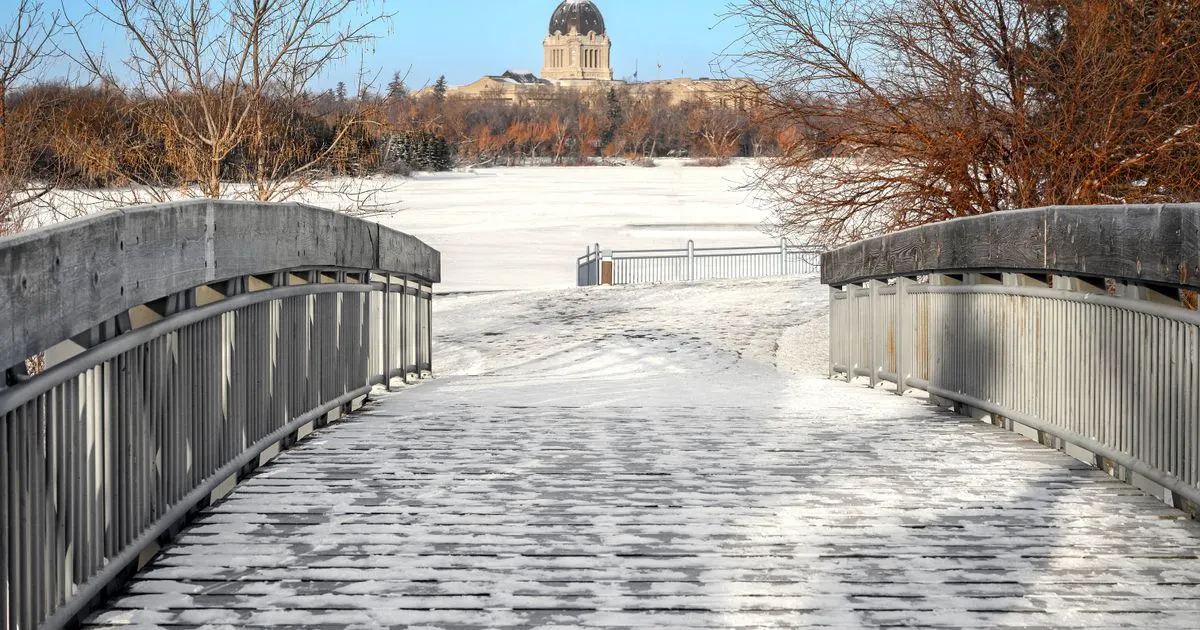 Debt consolidation Saskatchewan: the Legislative Building across a frozen Wascana Lake in Regina