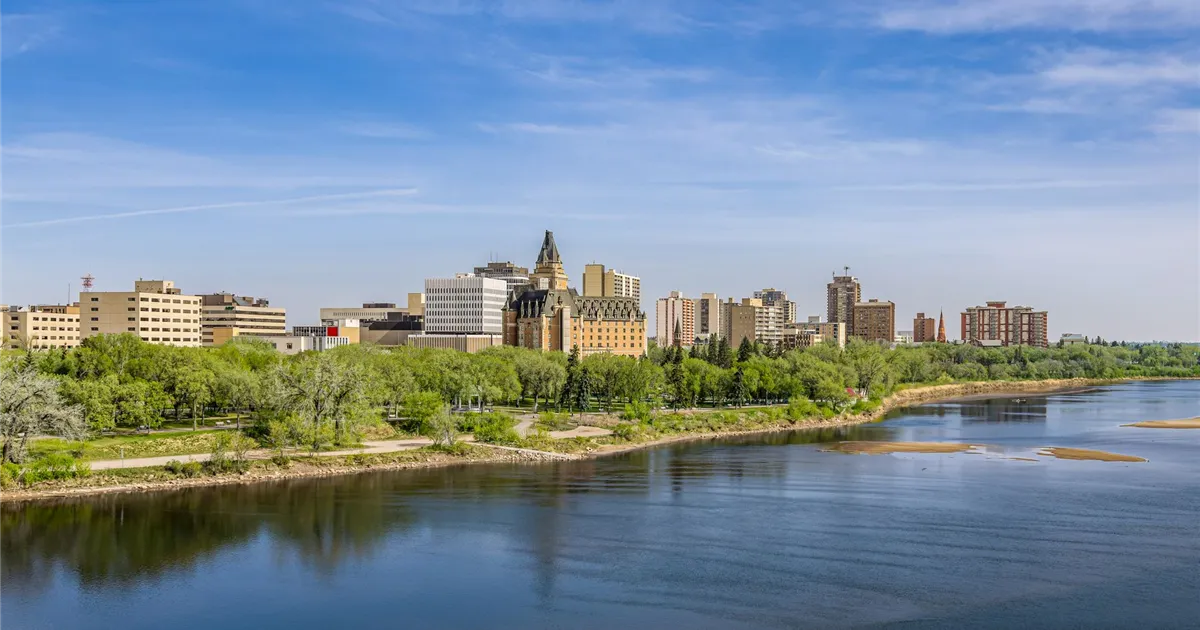 Debt consolidation Saskatoon: downtown skyline and the Delta Bessborough across the river