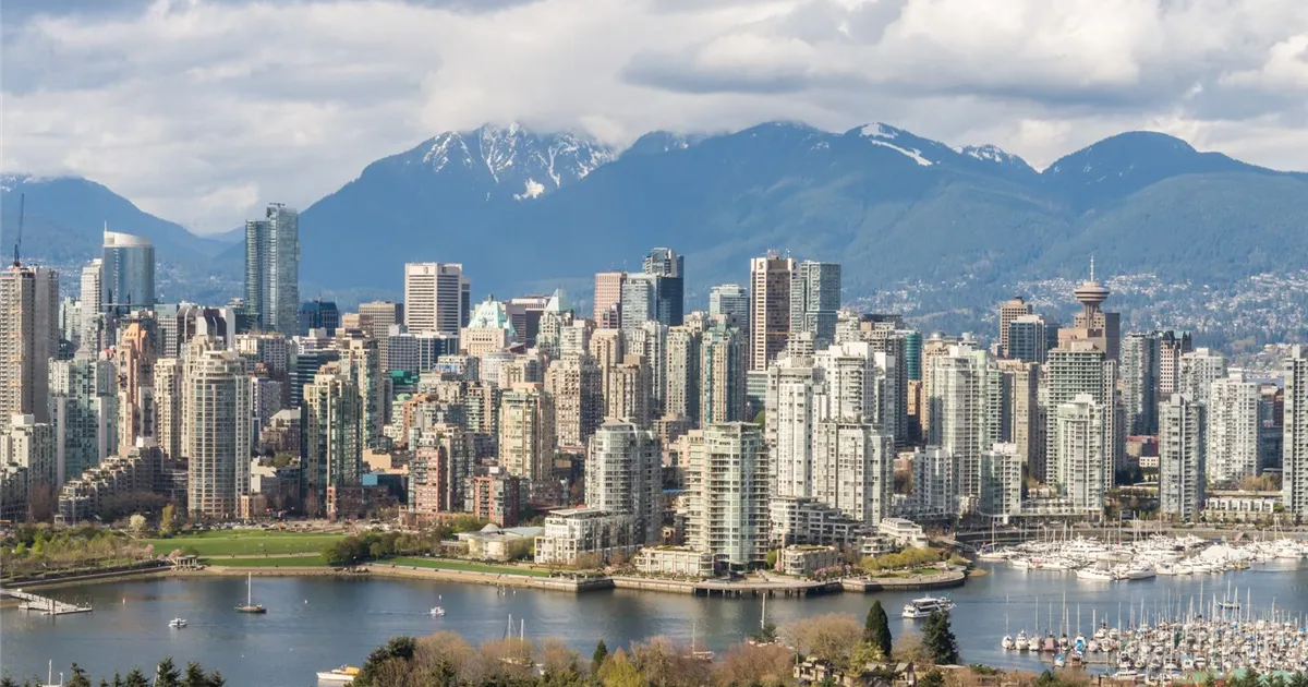 Debt consolidation Vancouver: downtown skyline with North Shore mountains