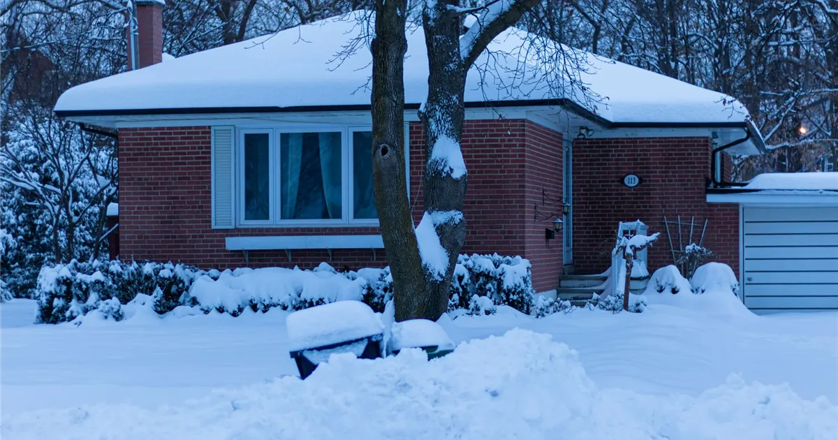 Brick bungalow in Toronto in winter, the kind of home a consumer proposal lets you keep